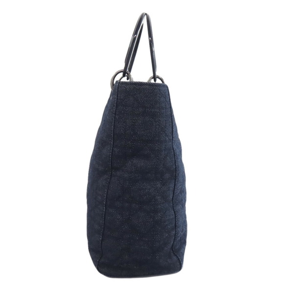 Christian Dior Lady Cannage Tote Handbag Denim